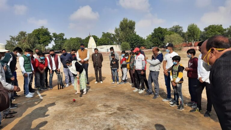 रावत (राजपूत) समाज क्रिकेट प्रतियोगिता का आगाज, उद्घाटन मैच जूनियर महादेव क्लब ने जीता