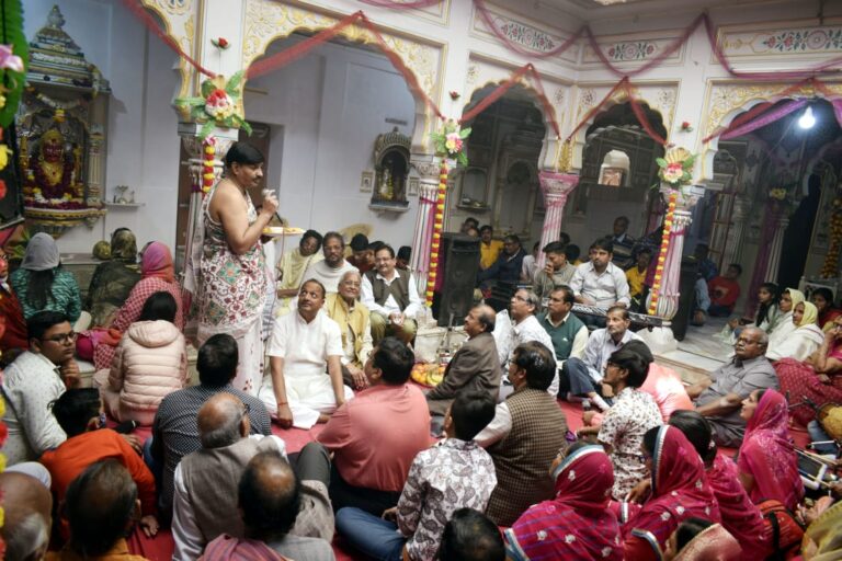 भगवान शांति नाथजी जैन मंदिर में नाकोड़ा भैरव की प्रतिमा की पुर्नः प्रतिष्ठा