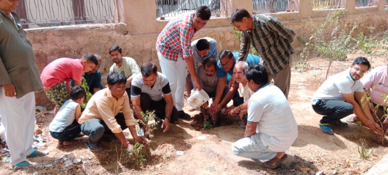 राजस्थान यूथ क्लब ने पौधे लगाकर बनाया पर्यावरण दिवस