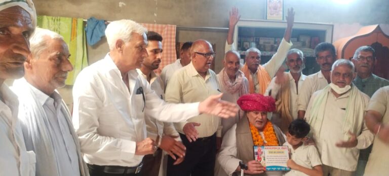 सोहनलाल सेठी का किया नागरिक अभिनंदन