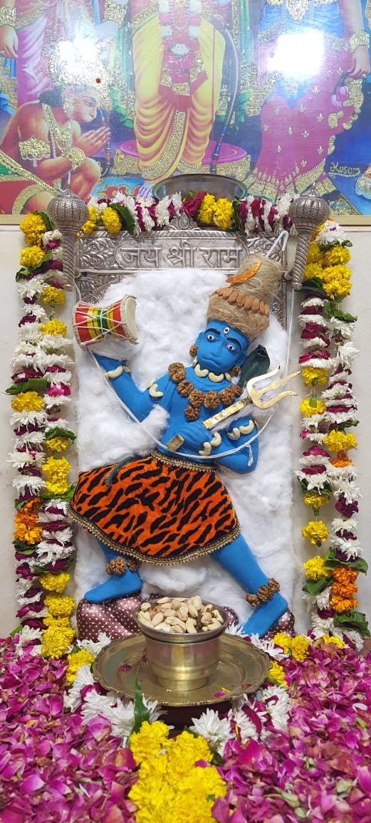 श्री बजरंग धोरा हनुमान जी महाराज का विशेष शिव रूप में श्रृंगार