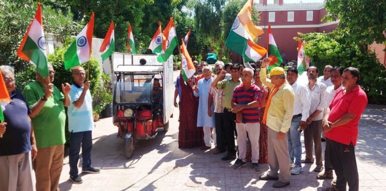 भाजपा ने बीकानेर पूर्व विधानसभा में “हर घर तिरंगा” अभियान जन जागृति रथ का किया शुभारंभ