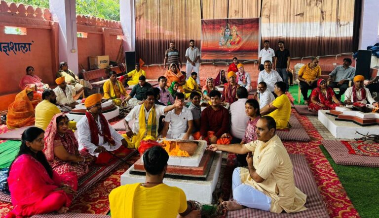 आदि गणेश मंदिर में दो दिवसीय पंच कुंडीय महायज्ञ हुआ शुरू