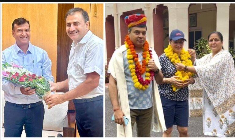 गोविल का किया स्वागत, डॉ आशीष को दी विदाई