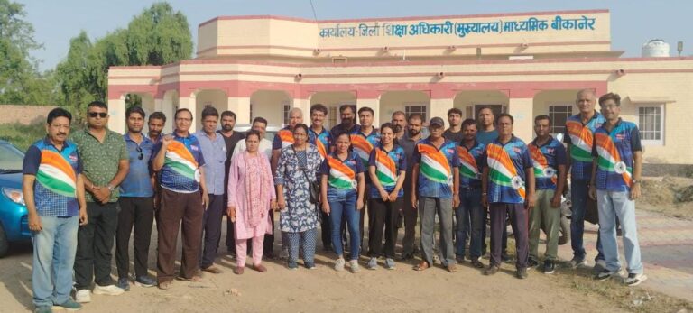 ‘आवर फॉर नेशन’ ने शिक्षा विभाग मुख्यालय में किया श्रमदान
