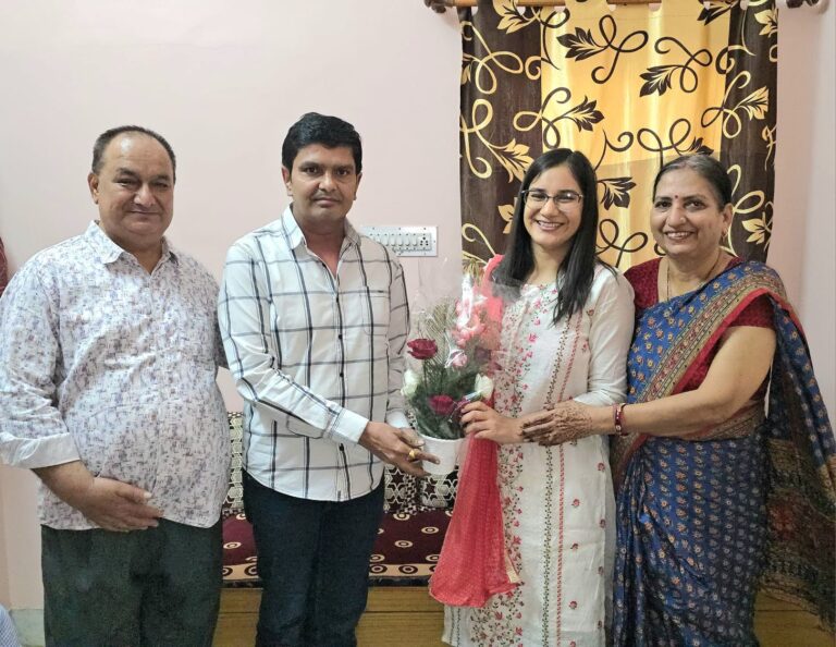 बीकानेर की बेटी नमिता सोनी का यूपीएससी में हुआ चयन