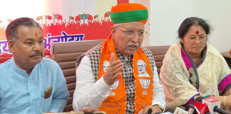 केंद्रीय मंत्री मेघवाल ने नारी शक्ति वंदन अधिनियम पर विपक्ष को घेरा