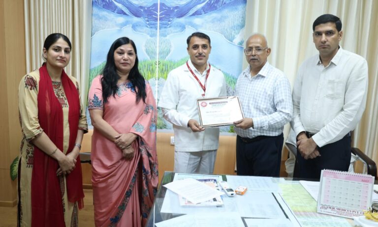 “जोनल फ्लोरेंस नाइटिंगेल अवार्ड–2026” से किया सम्मानित