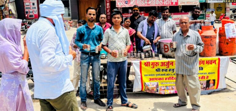 ठंडाई, शरबत की छबील की लगाई सेवा