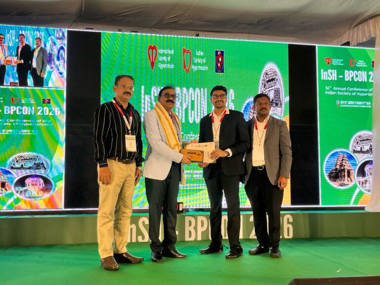 डॉ. वीर बहादुर सिंह को इंडियन सोसाइटी ऑफ हाइपरटेंशन की फेलोशिप से सम्मानित